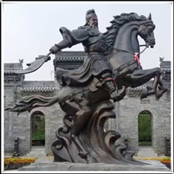 5米騎馬關公雕塑