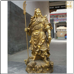 大型關公銅雕像圖片